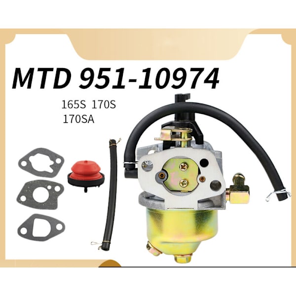 MTD 951-10974 kaasutin 165S 165SA 170S 170SA 951 10974A 12705