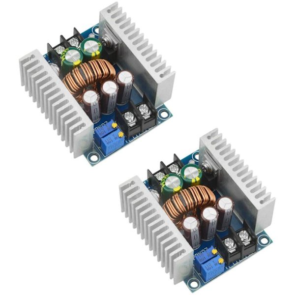 2 st 20A 300W Hög Effekt DC Spänningsomvandlare Modul Justerbar Konstant Spänning Konstant Strömförsörjningsmodul