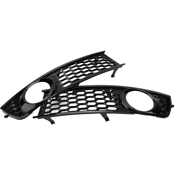 2 stk Bil Frontfanger Tåkelysgitter Lav Side Tåkelysgitter for Audi A4 B6 2002-2005