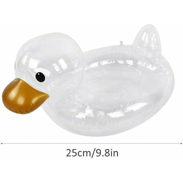 Baby Infant Transparent Duck Buoy Toddler Water Floating Seat Circle Swimming Pool Safety Shoes for Aid 0-4 Years Old