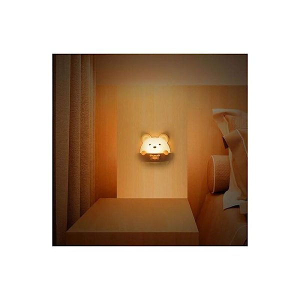 Børnelampe LED Vægskinne Natlampe med Fjernbetjening Bærbar Natlampe Velegnet til Babyværelse, Soveværelse, Stue, Camping, P
