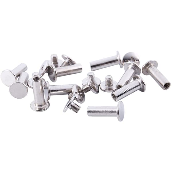 Romulehti 5 X 15 Mm Niklattu Post-sidonta Ruuvit 10 Kpl