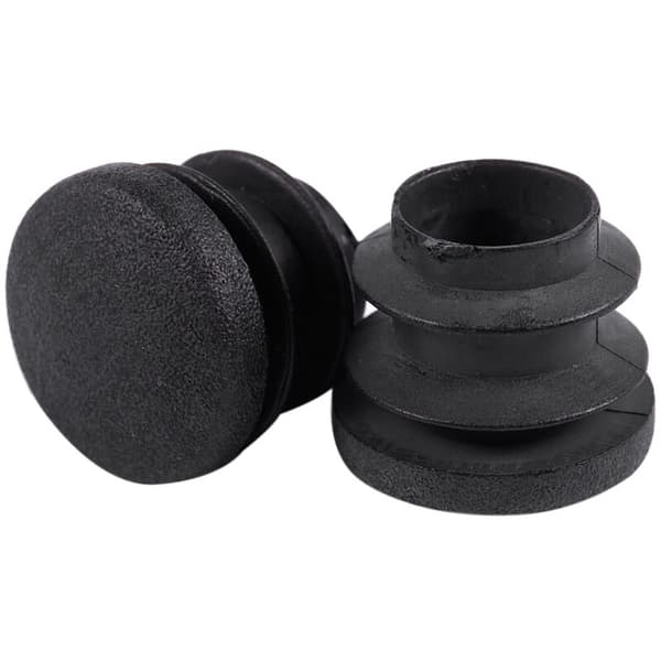 15 stk. sorte plastpropper for runde rør, innleggsplugg, 16 mm