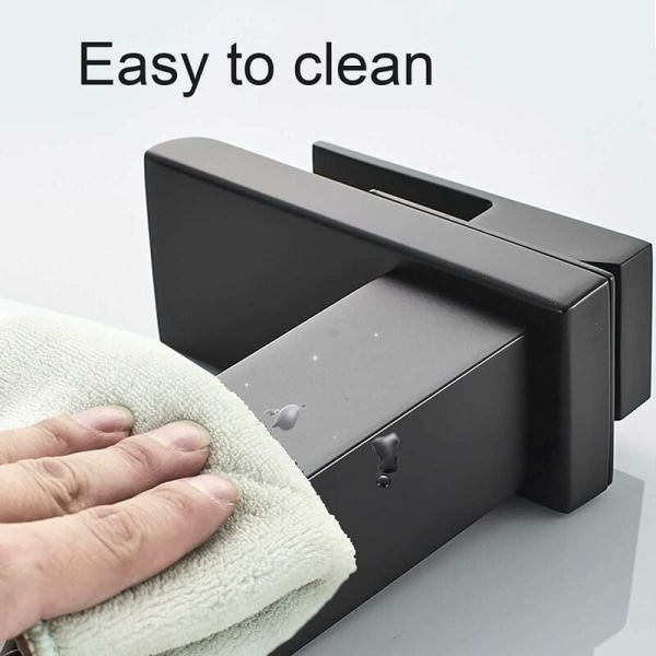 Baderomskran Matte Black Vaskekran Vaskemaskin Blandebatteri for Benkeplate Håndvask Blandebatteri Rustfritt Stål Anti-Oksidasjon Blyfri