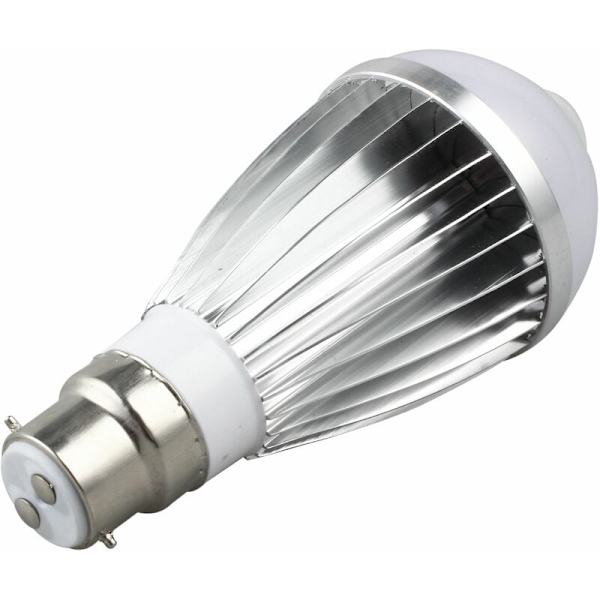 5730LED Auto Motion PIR Infraröd Sensor Detektionsljuslampa, B22 7W, Varm Vit