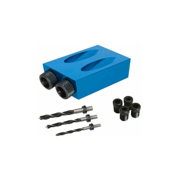 DIY Hål Trä Pocket Jig Borr Set Snickeri Verktyg Skruv Snickare Adapter