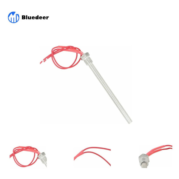 220v 300w 350w tændrør til pilleovn - diameter 10mm - længde 140 150 170mm (gevind m16x1.5mm, længde 150mm 300w)