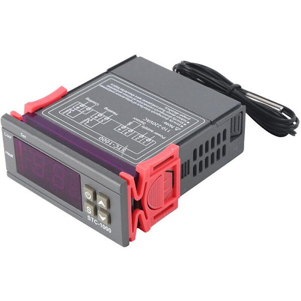 220V digital STC-1000 temperaturregulator termostatregulator + probe