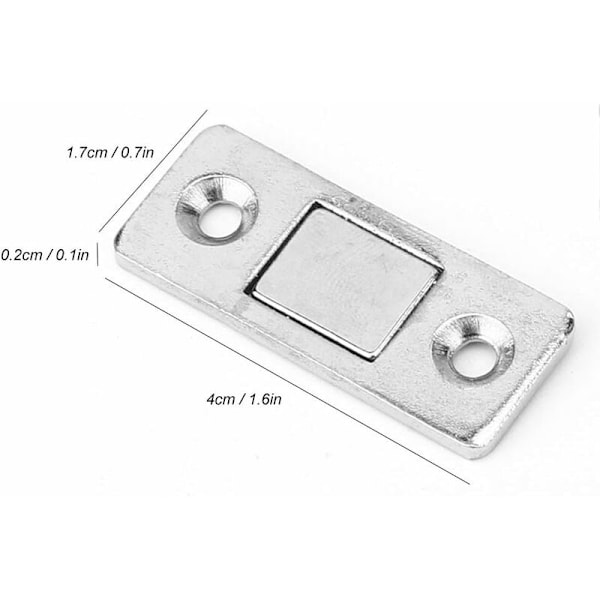 10 stk. Magnetiske Lukninger til Skabsdøre, Ultratynde Magnetiske Spænder til Møbeldøre, Skuffer, Skydedøre, Vinduer og Skabe