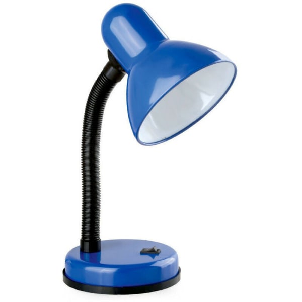 Blå fleksibel skrivebordslampe 12,5 cm Blå