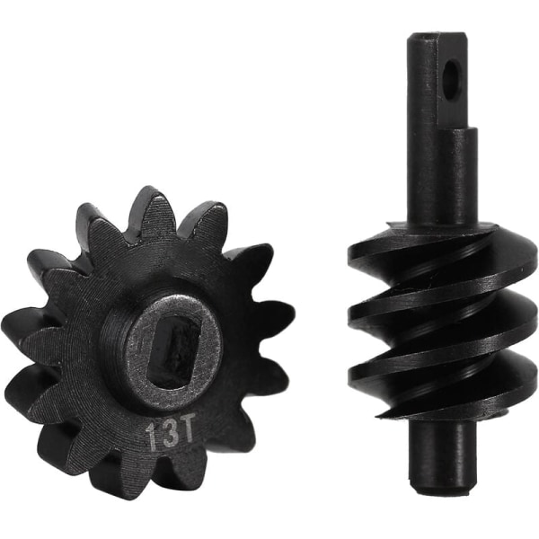 Växelmask Differential 13T Stålväxel för Axial SCX24 C10 JLU 1/24 RC Spårfordon, 2PCS