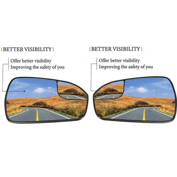 Vänster och höger uppvärmd backspegelglas för 2013-2020 US-version