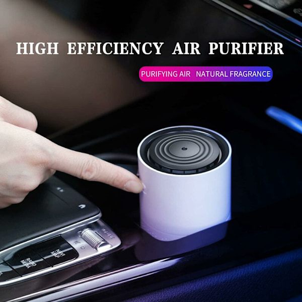 Luftrensere, Luftrensere H13 Grade Hepa Filter Element Rensar Effektivt, Fjerner Røg og Støv Med USB Smart Luftrenser til Bil, Stue