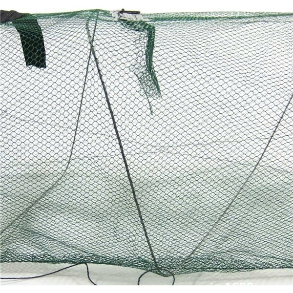 Fiskenet, Foldbart Fiskenet med Lynlås, Bærbar Reje- og Krebsfælde, Krabbe- og Karpefiskenet, Net til Damme