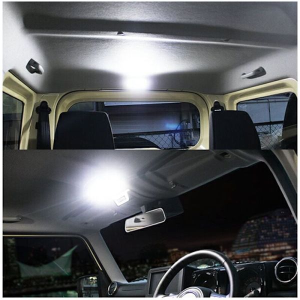 2X för Jimny JB23 JB33 JB43 JB53 1998-2018 Invändiga kupolkarta lampor tak LED-läslampa glödlampor Canbus
