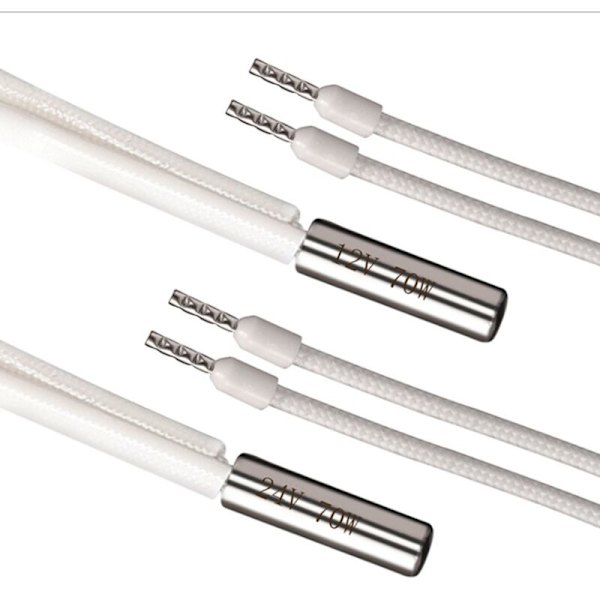 2 st 3D-skrivardelar Uppvärmningsrör 6x20mm 24V 70W Keramisk värmepatron för Mk8 Cr10 3-V6 HotEnd J-