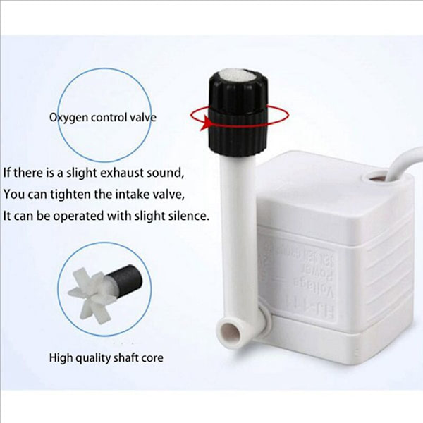 5V - Akvariepump Ultratyst Nedsänkbar Pump Hushåll Multifunktionell DIY Cirkulationsfilterpump