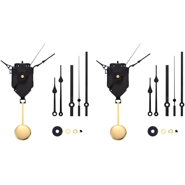 2 st DIY Pendelurverk för Klocka ûr6 Par Olika Visare Kit