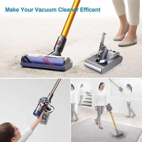 Batteri till Dyson V8 Absolute Sladdlös Dammsugare V8 Animal V8 Fluffy SV10 4000mAh 21.6V--