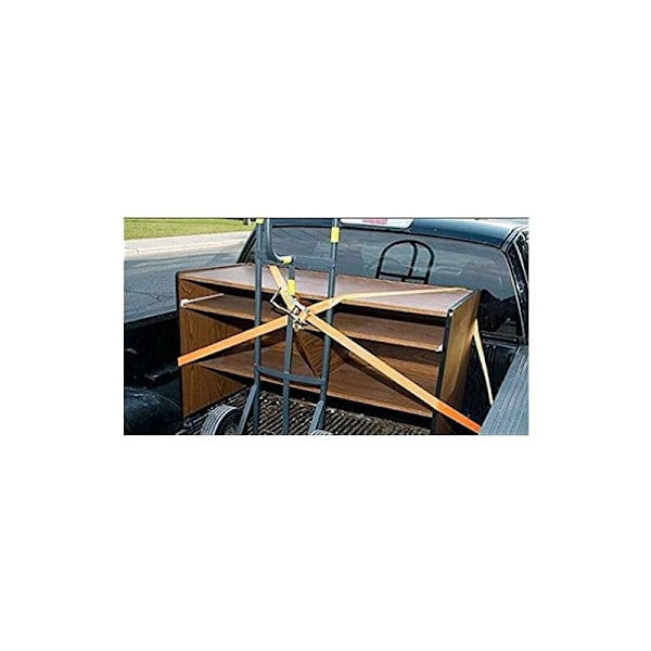 Ratchetstropper, 4M x 50mm stropper for 5000kg belastning. Egnet for lastebiler, lager