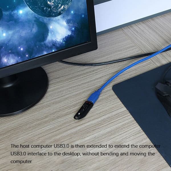 USB 3.0-förlängningskabel, typ A till typ A-hanadapterkabel för spelkonsoler, (1,5 m)