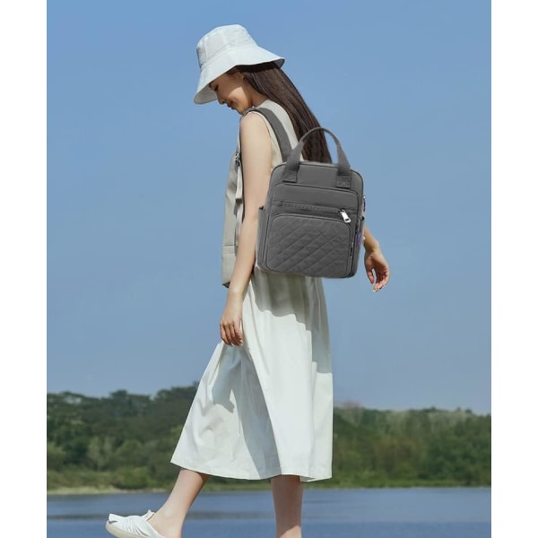 Liten casual lättviktsryggsäck för kvinnor, vandringsryggsäck i nylon