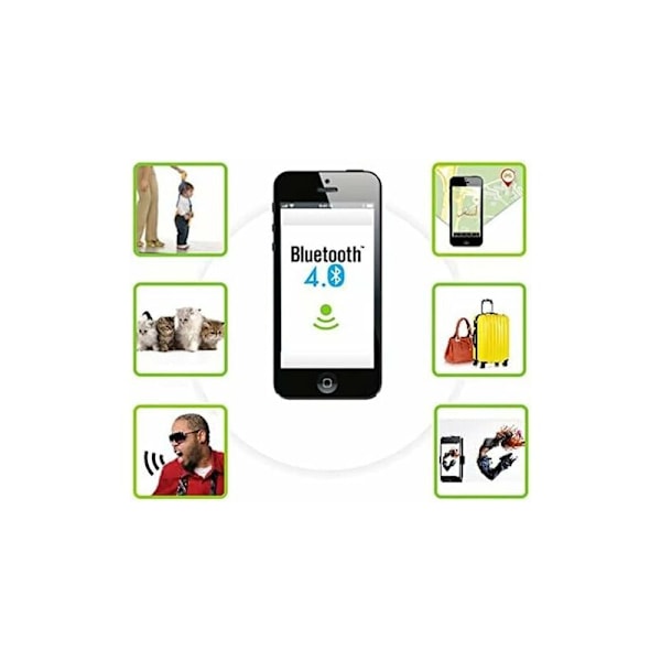 Smart Bluetooth Tracker & Key Finder, Key Finder Device med App, GPS Tracking för Barn, Nycklar, Bagage, APP-kontroll Kompatibel iOS Android, 1 Pack,