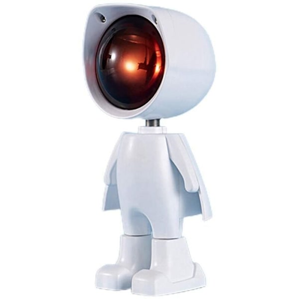 USB-projektorlampe Robot Projektionslys Nattlys 360° Justerbar LED-projektorlampe Soveromsdekorasjon Sol