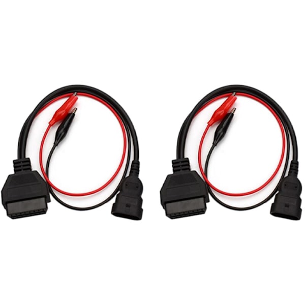 2X 3-bens til 16-bens OBDII OBD2 OBD-Ii konnektoradapterkabel Auto bil OBD diagnostisk 3