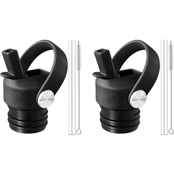 2X Flexibelt Handtagsstrålock för Hydro Flask 18 21 24 Oz, Ett Enkelt och Modernt Ersättningslock för De Flesta Flaskor