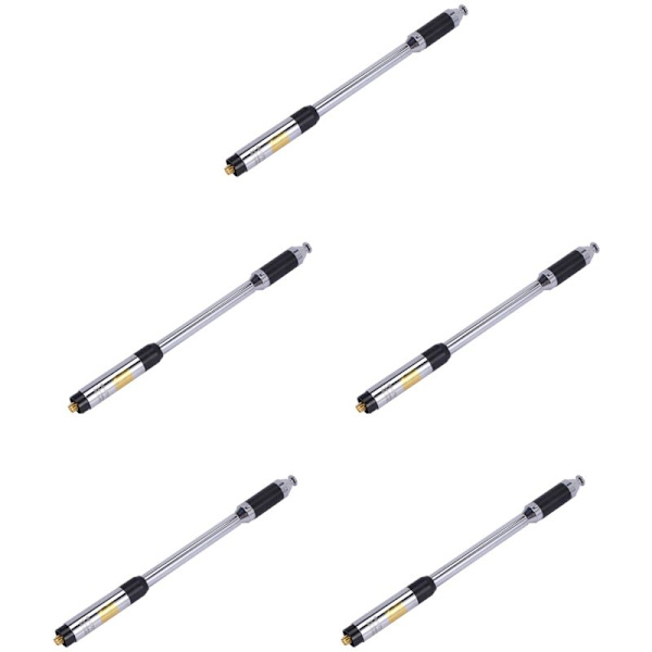 5X RH770 Dubbelbands 144/430MHz Högförstärknings SMA-Hona Teleskopantenn för UV-5R UV-82 -888S WALKIE TALKIE RH-770