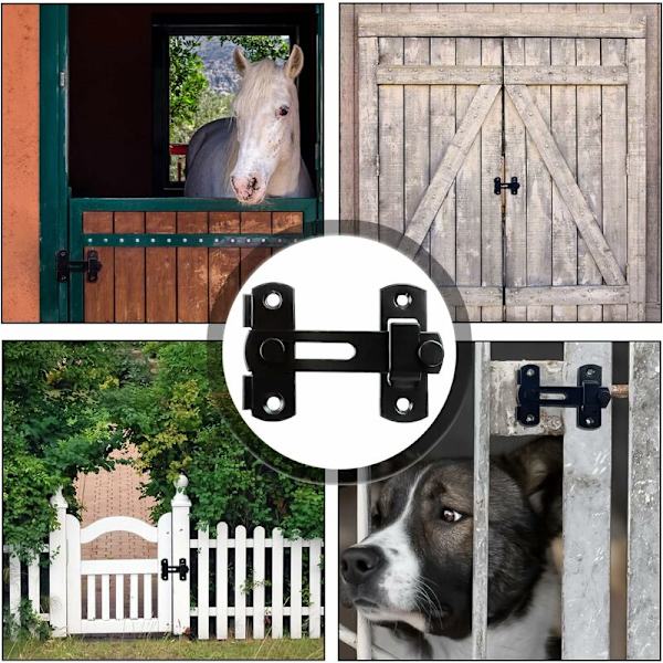 Pieces Fjäderlås, Dörrlås Fönsterlås, Aluminiumlås, Passar för Fönster, Trädörrar, Badrum, Skåpdörrar - DENUOTOP