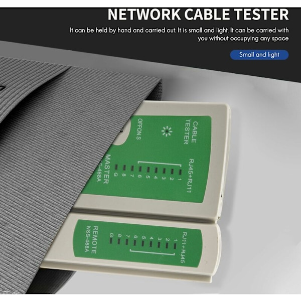 Nätverkskabeltestare Crimpverktygssats RJ45 CAT5 CAT5E CAT6 Crimpverktygssats, 50 st RJ45 CAT6-kontakt