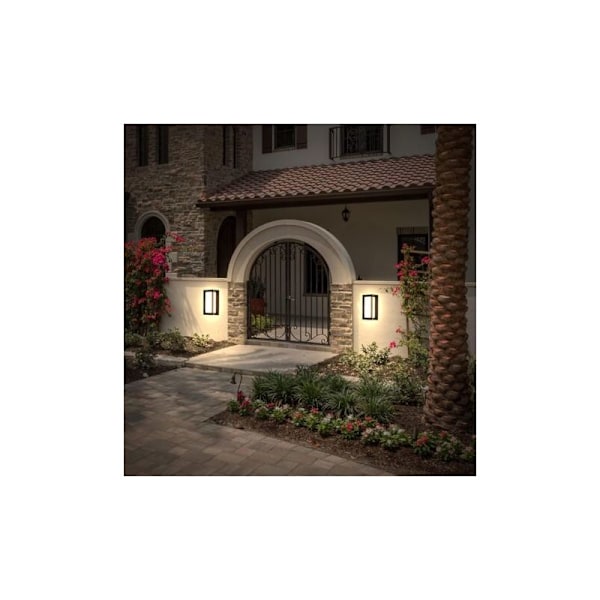 Utomhusvägglampa 3000K 12W Modern Aluminium Vägglampa IP65 Vattentät Inomhus Utomhuslampa Trädgård, Innergård, Hall, Korridor Vägglampor
