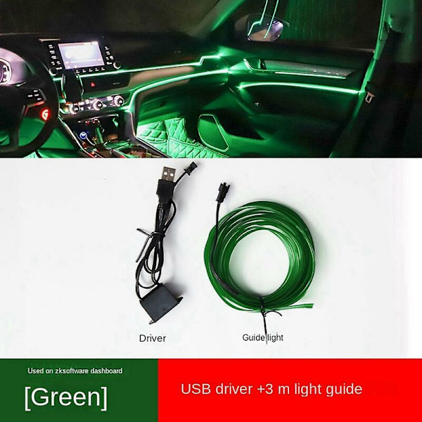 USB-driven billampa, kall ljus LED utan modifiering (vit)