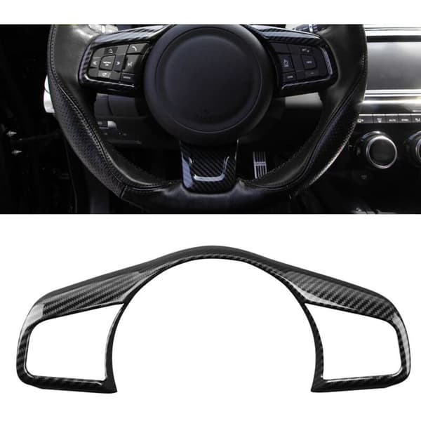 Bil Styling Tilbehør ABS Fiber Rat Dekorative Trim til F-Pace E-Pace 2016-2018