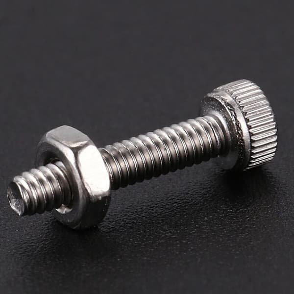 50Set M2X10Mm Hex Socket Head Knurled Head Screws Bolts Nut