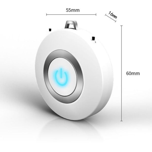 Bærbar luftrenser-halskjede, mini bærbar USB-luftrenser, negativ iongenerator, luftfrisker