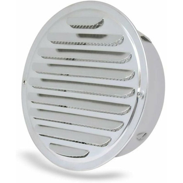 Ventilationsrist - Rund Ventilationsrist, Rustfrit Stål Ventilationsrist Hul, Ventilation med Net, Rund Aftræk Rør Ventilationsrist, ø