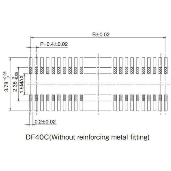 10 kpl CM4 Core Board -modulaarisen pistokkeen lisämoduuleja DF40HC(3.0)-100DS-0.4V