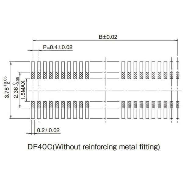 Tilbehør til CM4 Core Board Modular Socket-modul DF40HC(3.0)-100DS-0.4V (10 stk.)