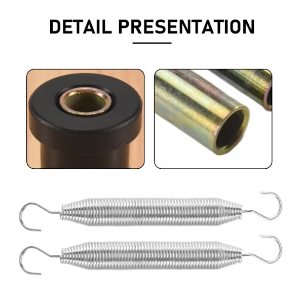 1 Bakre Bladfjær for Club Car Bensin/Elektrisk Golfbil Bushing og Sleeve Kit, 1015583 1012303 1992 Opp