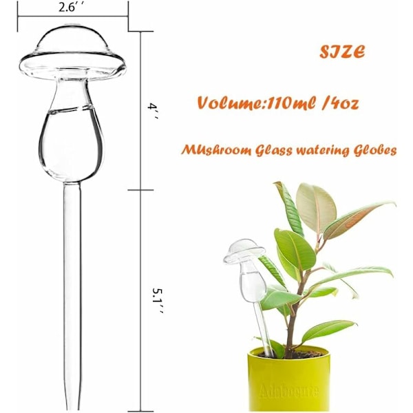 Glasskuler for vanning - Automatisk vanning av planter - 2 pakker vanningskuler for innendørs og utendørs planter
