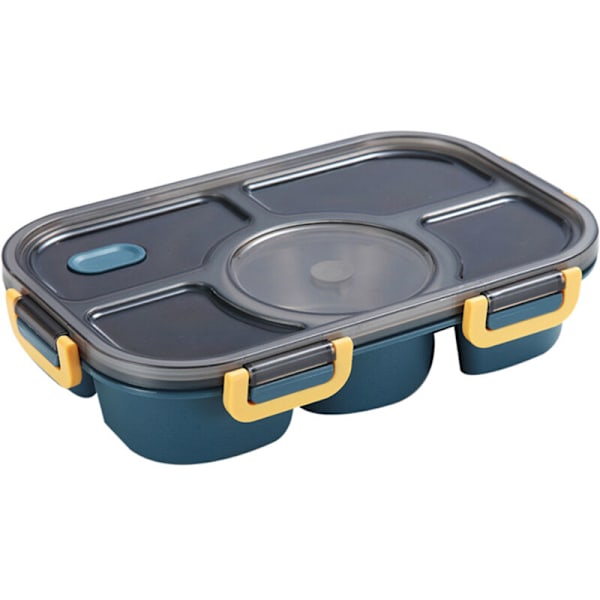 Bento Lunch Box, 5-delt madbeholder med salatskål, lækagesikre salatbeholdere til kontor, skole