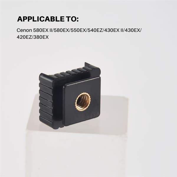2 stk. 1/4 tommer gevind flash sokkel montering adapter til stativ studie lampeholder