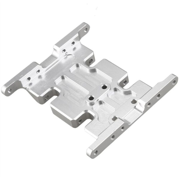 1/10 CNC Aluminiumlegering Växellådsfäste för Rc Track Axial SCX10 D90 D110 Silver