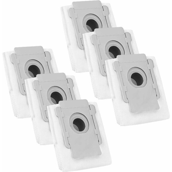 6-pack Clean Base Auto-påsar för Roomba i7+ i7/Plus+s9/Plus E5 E6 E7 dammsugare, reservdelar, sladdlösa dammsugarpåsar