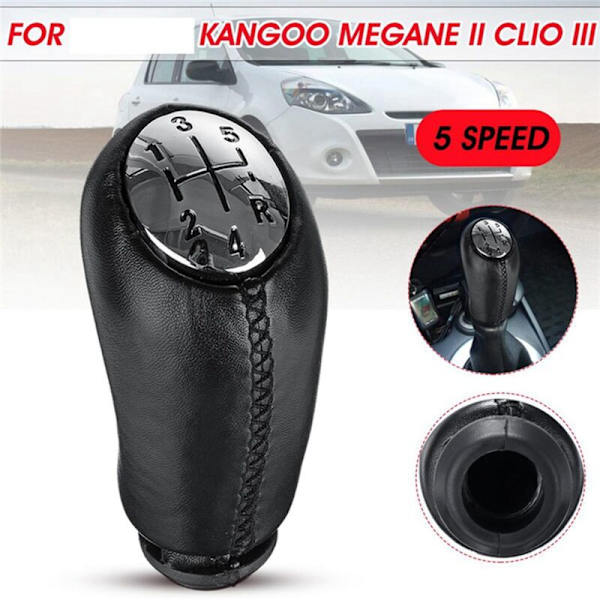 5-trins manuelt gearskifteknap til Kangoo 2 MK2 3 MK3 Scenic Hvid