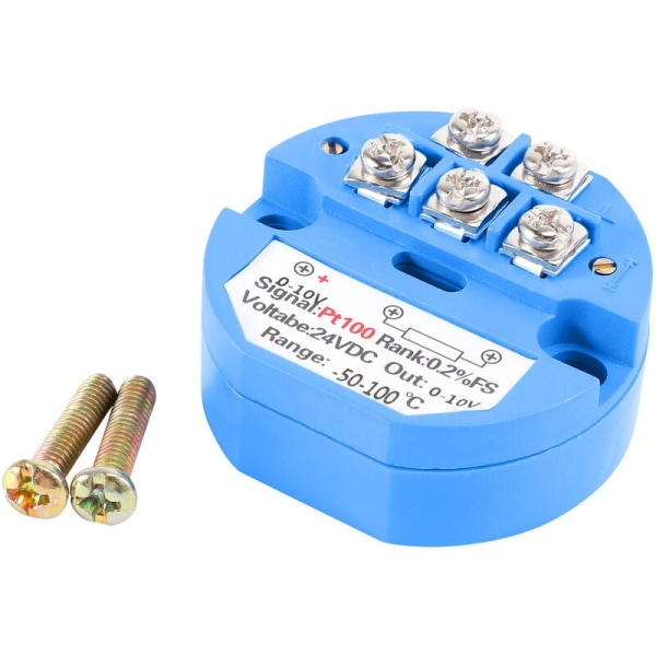 RTD PT100 DC24V Temperatursändare minus 50 100 grader utgång 0-10V