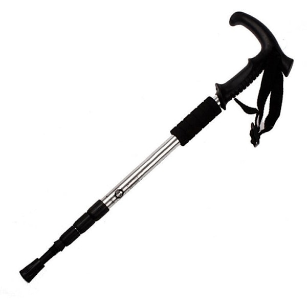 Trekking Pole Vandrestave Gåstave Trekkingstave Multi-Funktion Foldbar Skovl, Skistav Aluminiumlegering Udendørs Vandring Camping Tilbehør(Guld